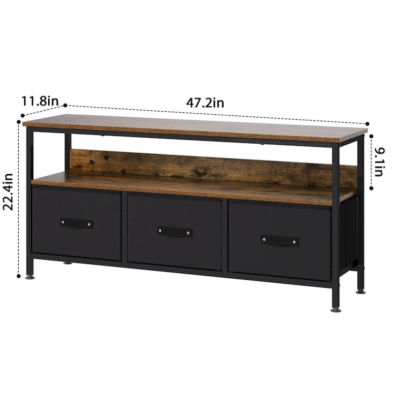 Mueble de TV de 55 pulgadas con almacenamiento