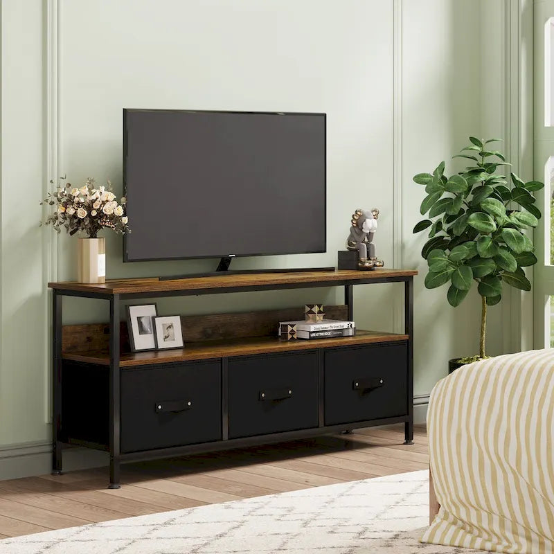 Mueble de TV de 55 pulgadas con almacenamiento